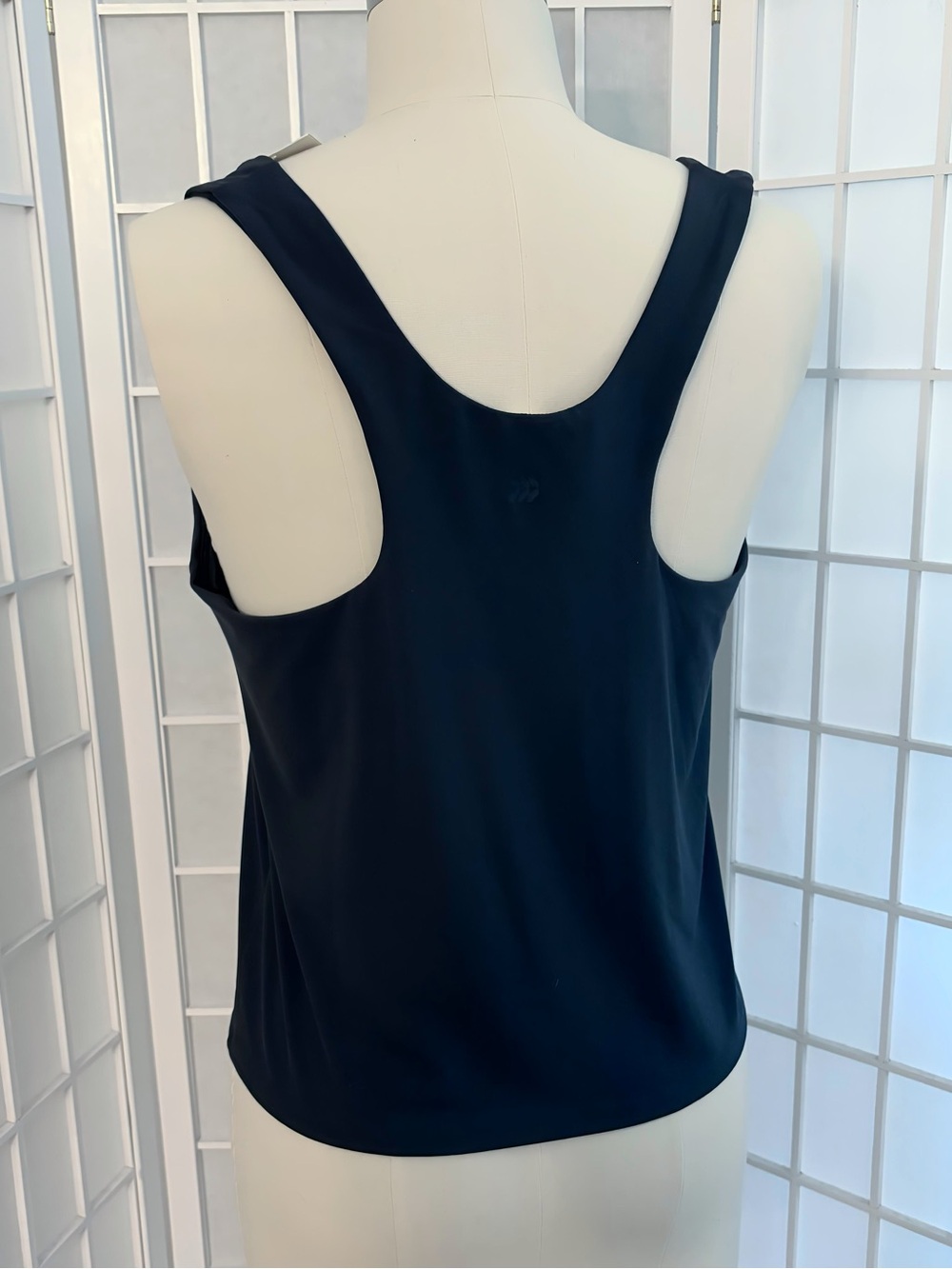 all in motion Navy Square Neck Performance Tank - Picture 3 of 7